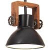 vidaXL Industriell hengelampe 25 W svart rund 19 cm E27