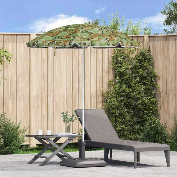 vidaXL Strandparasol Kamuflasje 161 x 193 cm Polyester