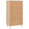vidaXL Highboard sonoma eik 60x36x110 cm konstruert tre