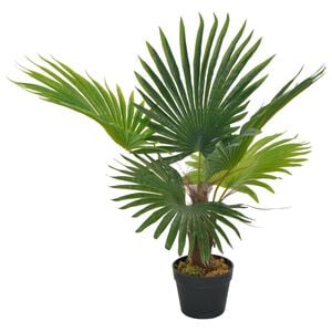 vidaXL Kunstig palme med potte gr&oslash;nn 70 cm