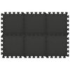 vidaXL Gulvmatter 54 stk 4,86 ㎡ EVA-skum svart