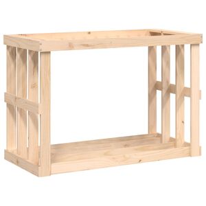 vidaXL Utend&oslash;rs vedstativ 108x52x74 cm heltre furu