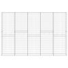 vidaXL Gabion med topp- og bunndekke galvanisert st&aring;l 300x30x200 cm
