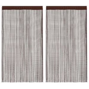vidaXL Tr&aring;dgardiner 2 stk 100x250 cm brun
