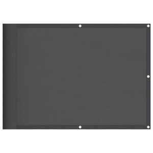 vidaXL Balkongskjerm antrasitt 75x1000 cm 100% polyester oxford