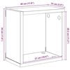 vidaXL Vegghyller kubeformet 4 stk hvit og sonoma eik 30x15x30 cm