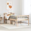 vidaXL Seniorseng med hodegavl 75x190 cm heltre furu