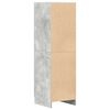 vidaXL Kj&oslash;kkenskap betonggr&aring; 38x41,5x131,5 cm konstruert tre