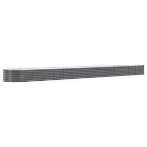 vidaXL H&oslash;ybed galvanisert st&aring;l 620x80x36 cm antrasitt