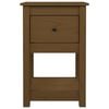 vidaXL Nattbord honningbrun 40x35x61,5 cm heltre furu