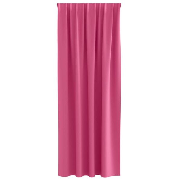 vidaXL M&oslash;rkleggende Gardiner med Ringer 2 pcs Lys Rosa 260 x 140 cm