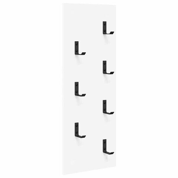 vidaXL Vegghengt kleshenger Hvit 30 x 1.5 x 80 cm Konstruert tre