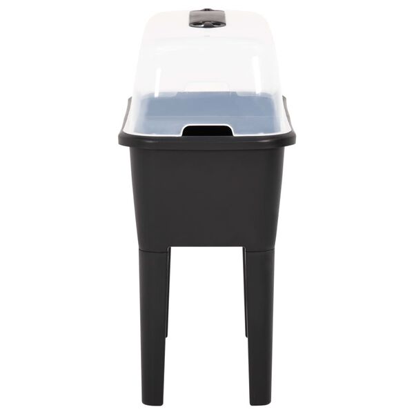 vidaXL Høybed 77x38,7x82 cm PP