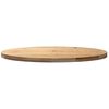 vidaXL Bordplate 100x50x4 cm oval heltre eik