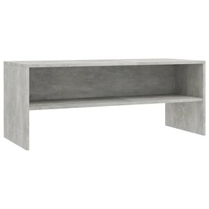 vidaXL TV-benk betonggr&aring; 100x40x40 cm konstruert tre