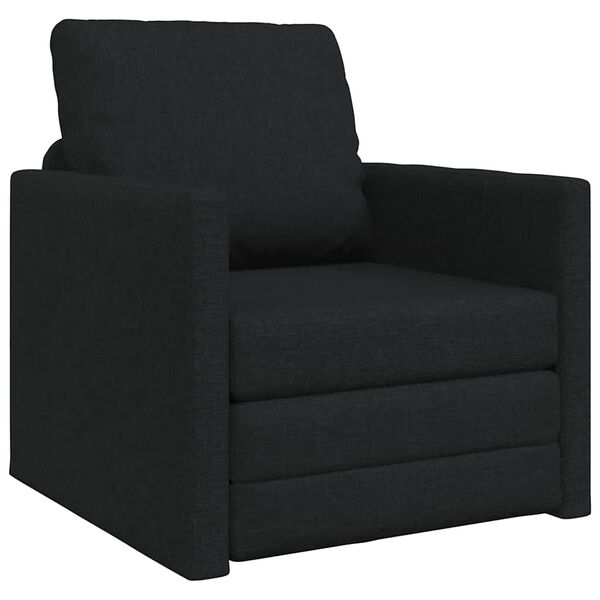 vidaXL Sofa seng Svart 74 x 77 x 81 cm stoff