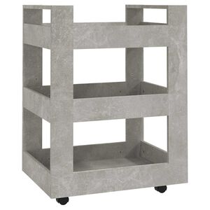 vidaXL Kj&oslash;kkentralle betonggr&aring; 60x45x80 cm konstruert tre