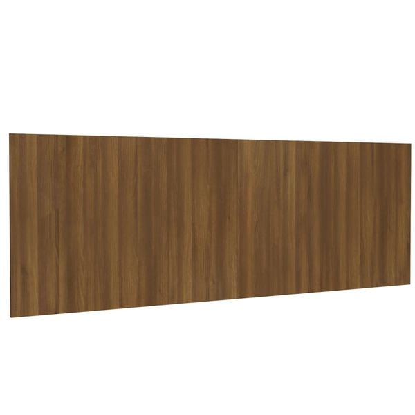 vidaXL Veggmontert sengegavl brun eik 240x1,5x80 cm konstruert tre