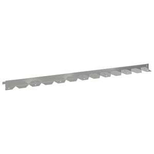 vidaXL Gjerdekant 10 pcs 102 x 4 x 4 cm St&aring;l S&oslash;lv