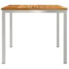vidaXL SpiseBord Brun 90 x 90 x 75 cm Massivt Teaktre