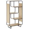 vidaXL H&oslash;yskap Sonoma eik 80 x 37,5 x 144 cm Konstruert tre