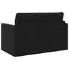 vidaXL 2-seters sammenleggbart sovesofa Svart 124 x 71 x 78 cm stoff