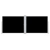 vidaXL Uttrekkbar sidemarkise 140x1000 cm svart