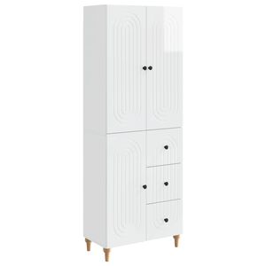vidaXL Skapsett 2 pcs 66 x 34,5 x 90 cm Konstruert tre