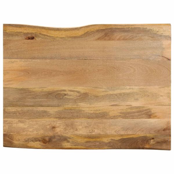 vidaXL Bordplate 90x80x3,8 cm naturlig kant heltre mango