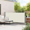 vidaXL Uttrekkbar sidemarkise 140 x 300 cm kremhvit