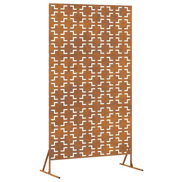 vidaXL Personvernsvegg Grå 100 x 50 x 180 cm Stål