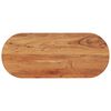 vidaXL Bordplate 100x40x3,8 cm oval heltre akasie