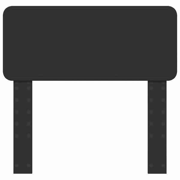 vidaXL Hodegavl med hodegjerde Svart Eik 75 cm Konstruert tre