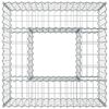 vidaXL Gabion hevet seng s&oslash;lv 80 x 80 x 40 cm Galvanisert St&aring;l