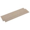 vidaXL Teppefliser gulv 16 stk 4 m² 25x100 cm lysebeige