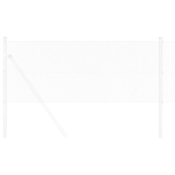 vidaXL Sekskantet gjerde sølv 0,4 x 50 m Galvanisert stål