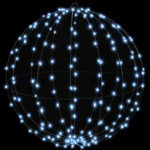 vidaXL Kule med 192 LED Kaldhvit 60 cm Metall