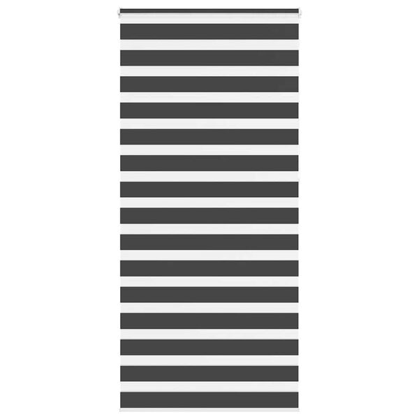 vidaXL Sebragardin svart 100x230 cm stoff bredde 95,9 cm polyester