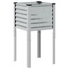 vidaXL Hagepotte 45x45x88 cm galvanisert st&aring;l