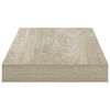 vidaXL Flytende vegghylle eik 50x23x3,8 cm MDF