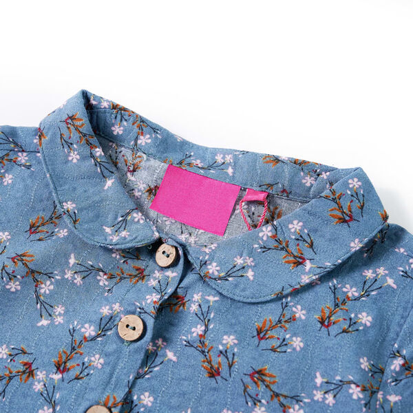 Barnekjole med lange ermer bensin 128