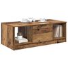vidaXL Kaffebord med skuff Gamle tre 102 x 50 x 36cm Konstruert tre
