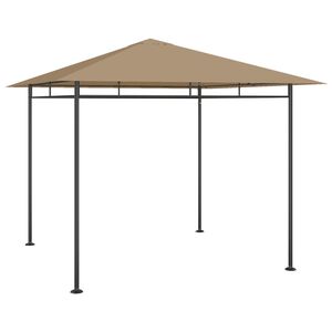 vidaXL Paviljong 3x3x2,7 m gr&aring;brun 180 g/m&sup2;