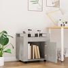 vidaXL Tralle til skrivebord betonggr&aring; 60x45x60 cm konstruert tre