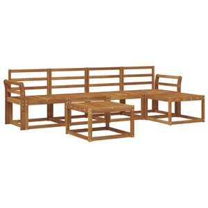 vidaXL Utend&oslash;rs sofa-sett 6 pcs Naturlig