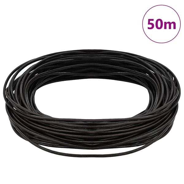 vidaXL L&aelig;rsnor M&oslash;rk brun &Oslash;1,5 mm x 50 m L&aelig;r