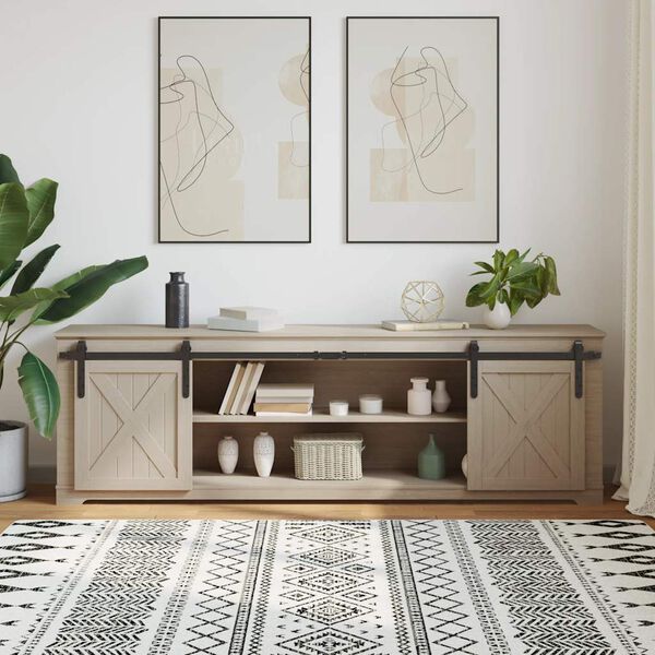 vidaXL Skyved&oslash;rsett for skap 200 cm karbonst&aring;l