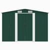 vidaXL Hageskjul 257x298x178 cm metall gr&oslash;nn
