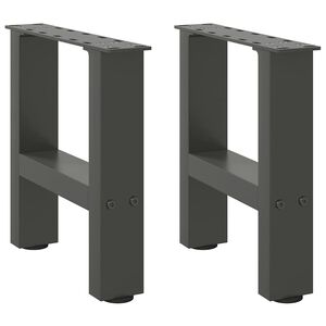 vidaXL Salongbordben antrasitt 2 stk 30x(30-31) cm st&aring;l