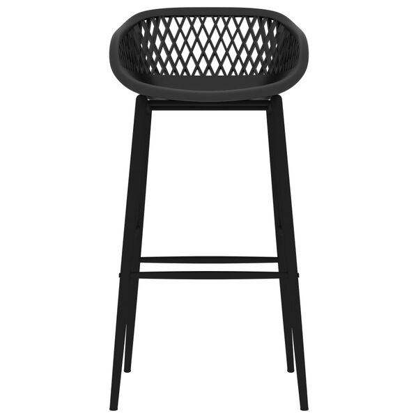 vidaXL Barstoler 2 stk svart